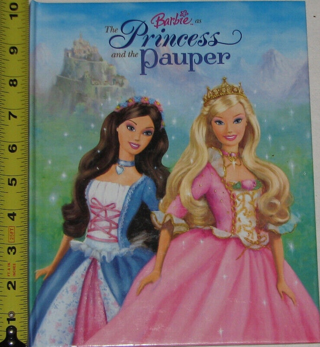 Barbie as The Princess and the Pauper Hard Cover Book by Golden