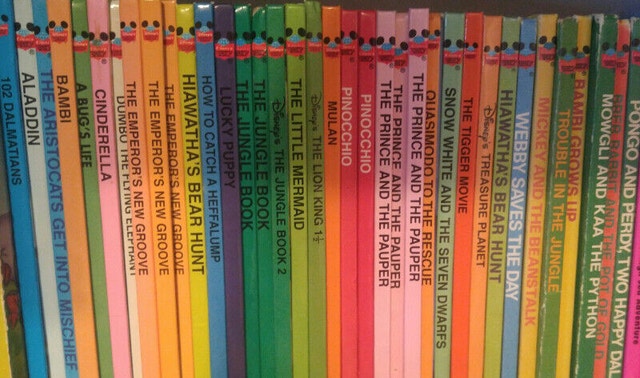 Disney Wonderful World Reading Story Hard Cover Books Collection