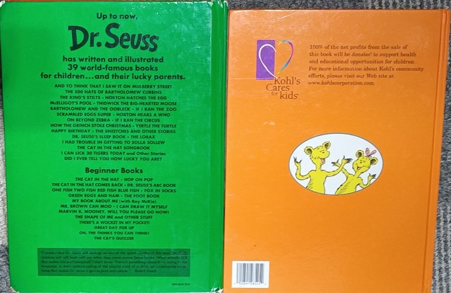 Huge Selection of Dr. Seuss Hard Cover Books - READ LIST - photo 4