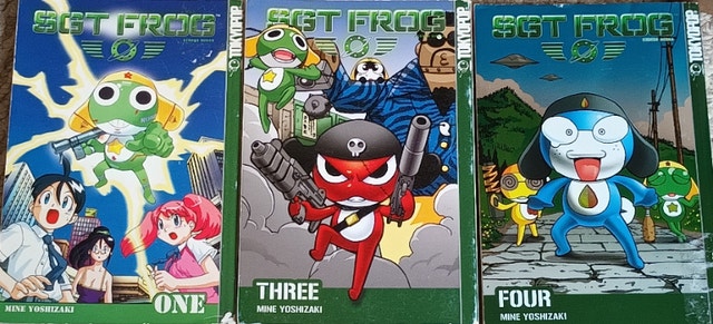 SGT. FROG Volume #1, 3, 4 English Manga Books