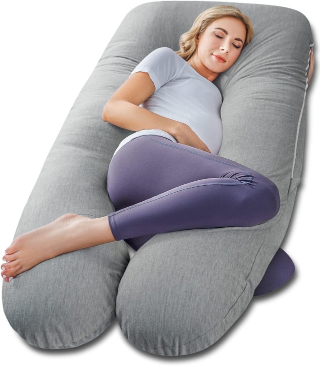 NEW 60" Meiz Pregnancy Maternity Pillow, Cooling Silky