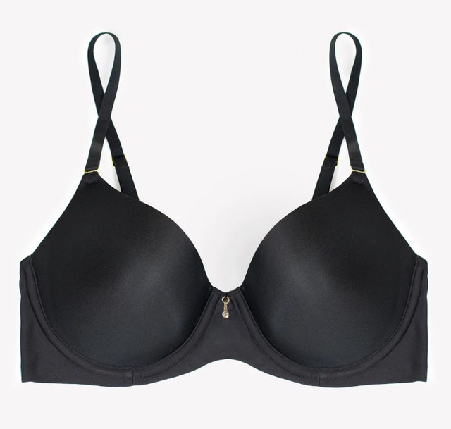 NEW 34D Smart &Sexy Black Everyday T-Shirt Bra SA876