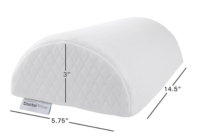NEW Doctor Pillows Seat & Half Moon Lumbar Cushions Black Covers - photo 4
