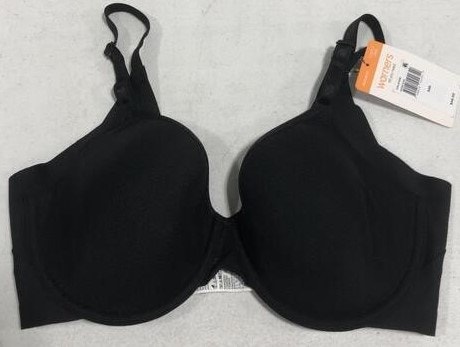NEW 34D Black Warners No Side Effects Underwire Bra