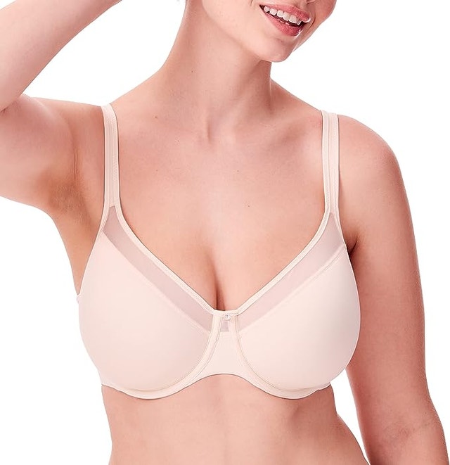 NEW 34D Beige Bali Women's One Smooth U Underwire Bra