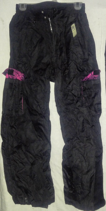 Size 8 Kid's / Children's Black & Pink Athletic Works Snow Pants