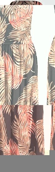 NEW Small Women Strapless Floral Print Bohemian Long Maxi Dress - photo 3