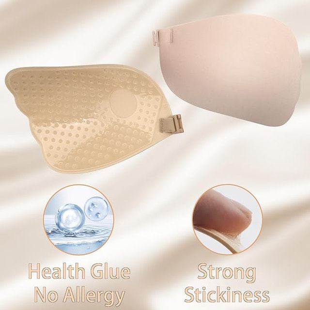 NEW 2 Pack Adhesive Bra, Sticky Strapless Backless Push-up - photo 2