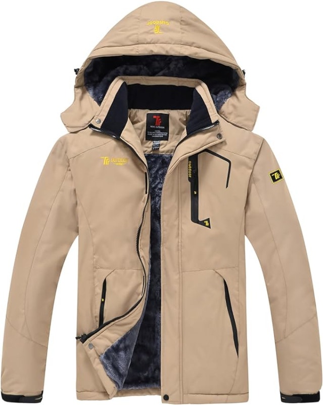 NEW YSENTO Mens SMALL Khaki Skiing Snow Jacket Coat - photo 2