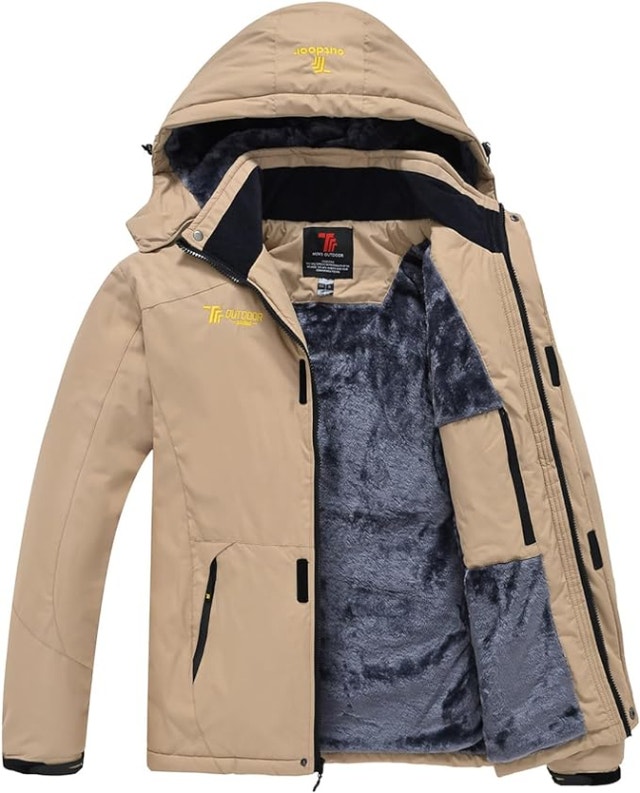 NEW YSENTO Mens SMALL Khaki Skiing Snow Jacket Coat - photo 3