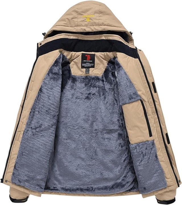 NEW YSENTO Mens SMALL Khaki Skiing Snow Jacket Coat - photo 4