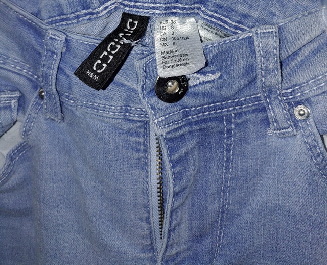 Women's Blue Jeans Pants Size 8 & 9 & 10 - photo 2