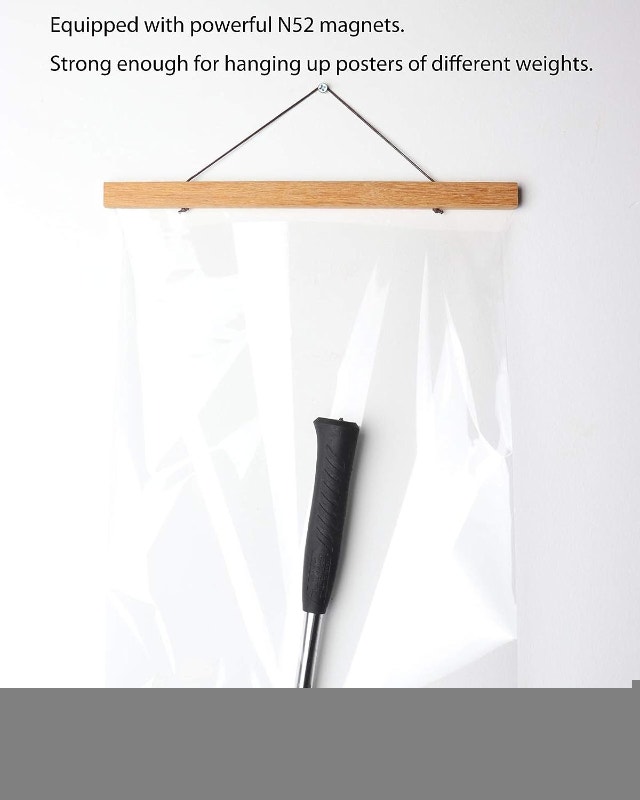 NEW 24" Wood Magnetic Poster Frame Hanger - photo 5