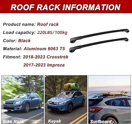 NEW Richeer Roof Rack Cross Bars for Crosstrek and Impreza - photo 2