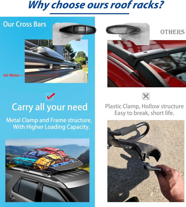 NEW Deepspace All Aluminum 260 LBS Roof Racks for 2014-24 Subaru - photo 2