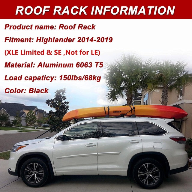 NEW Richeer Roof Rack Cross Bars for Highlander - photo 4