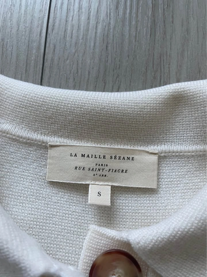Sézane Betty cardigan, ecru, S - photo 4