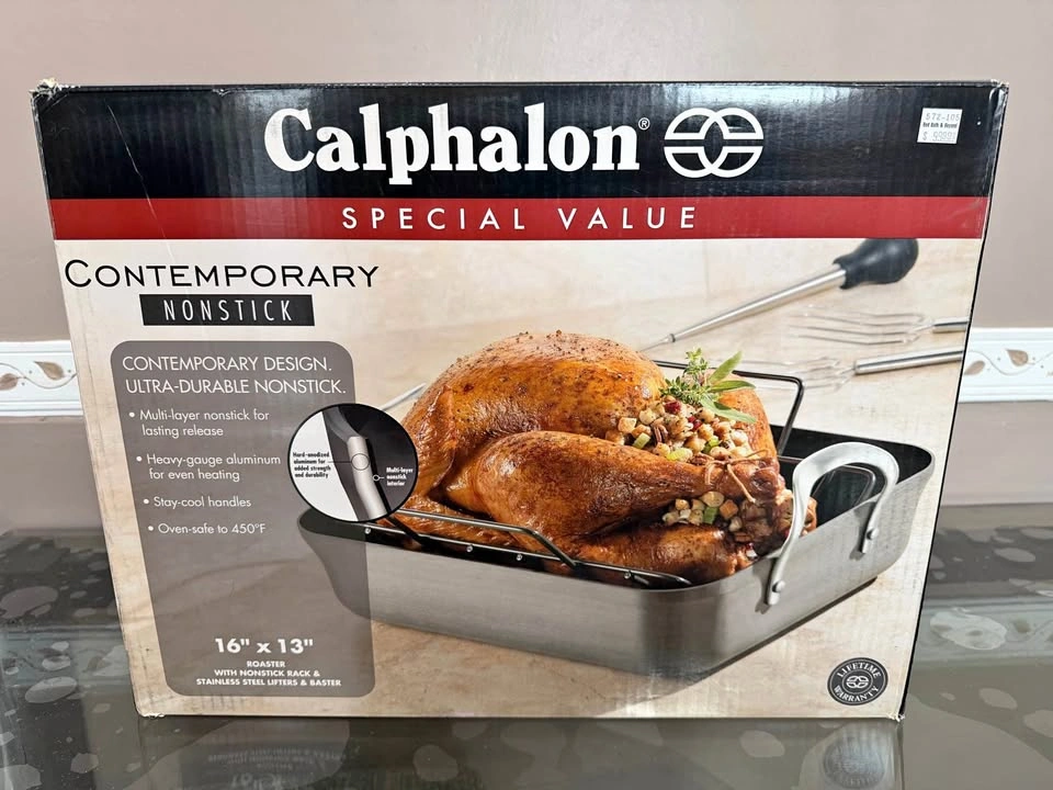 Calphalon Contemporary Nonstick 16" x 13" Roaster Set