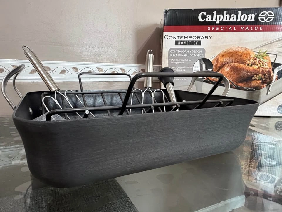 Calphalon Contemporary Nonstick 16" x 13" Roaster Set - photo 5