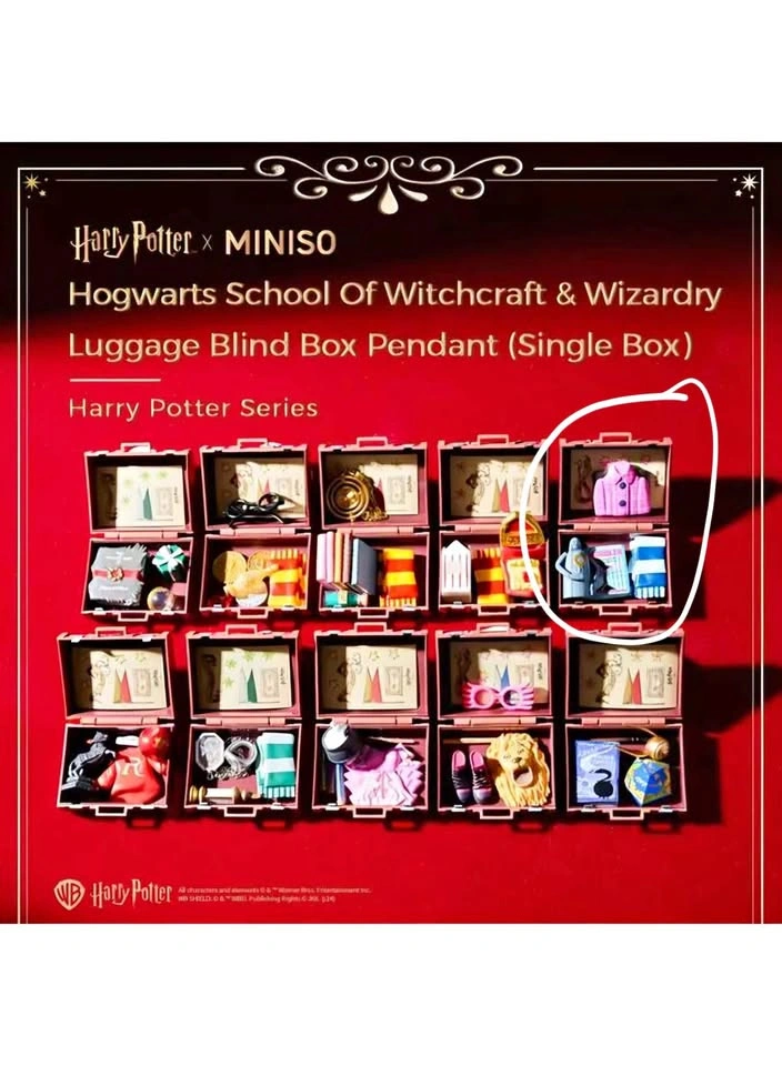 Miniso Harry Potter Hogwarts Luggage Blind Box Pendant