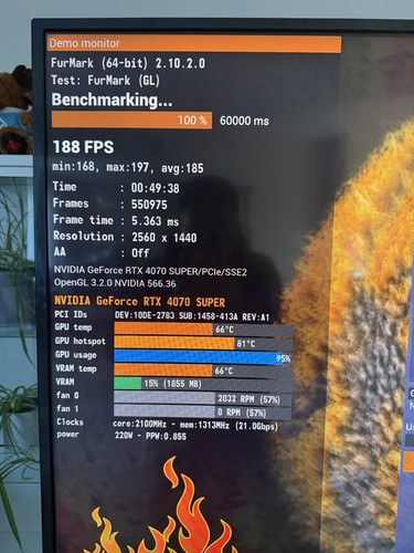 gigabyte geforce rtx 4070 super windforce oc 12GB (Nearly New) - photo 3