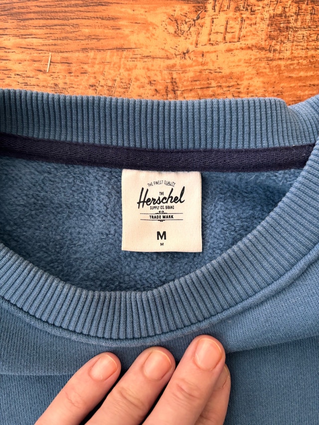 Herschel blue sweatshirt, M - photo 4