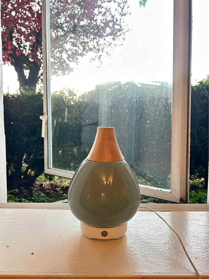Woolzies Green Ceramic Ultrasonic Essential Oil Diffuser