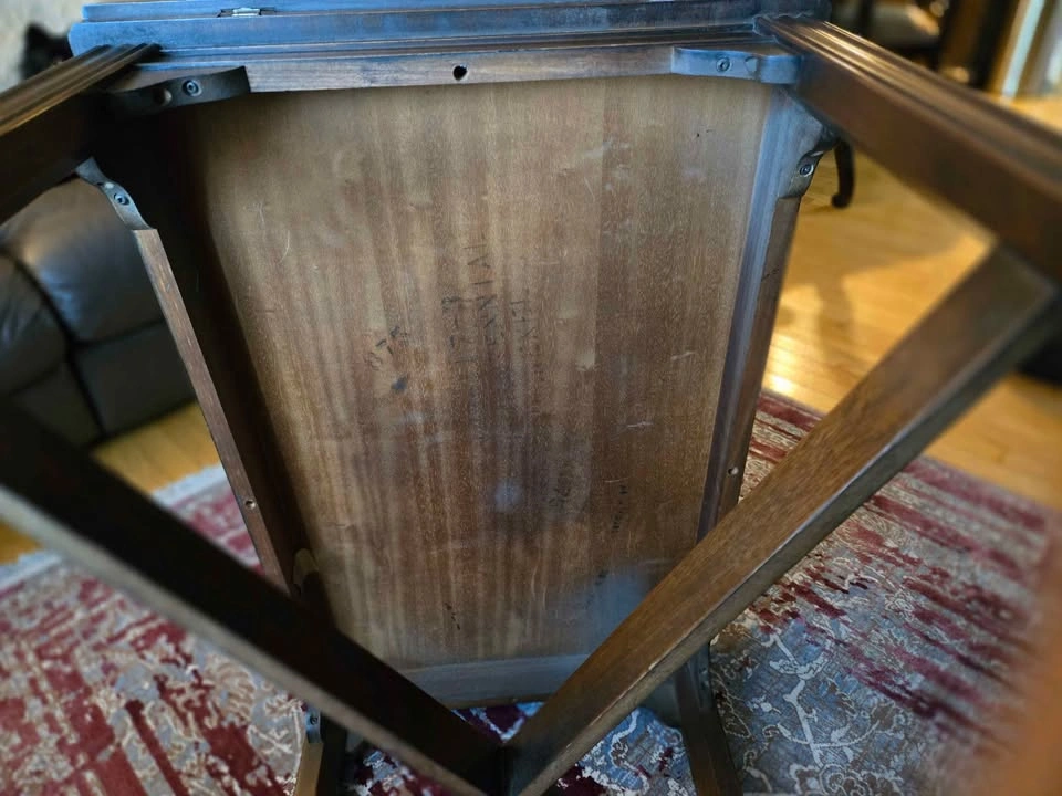 Vintage Solid Wood Drop-Leaf Butler Coffee Table - photo 4