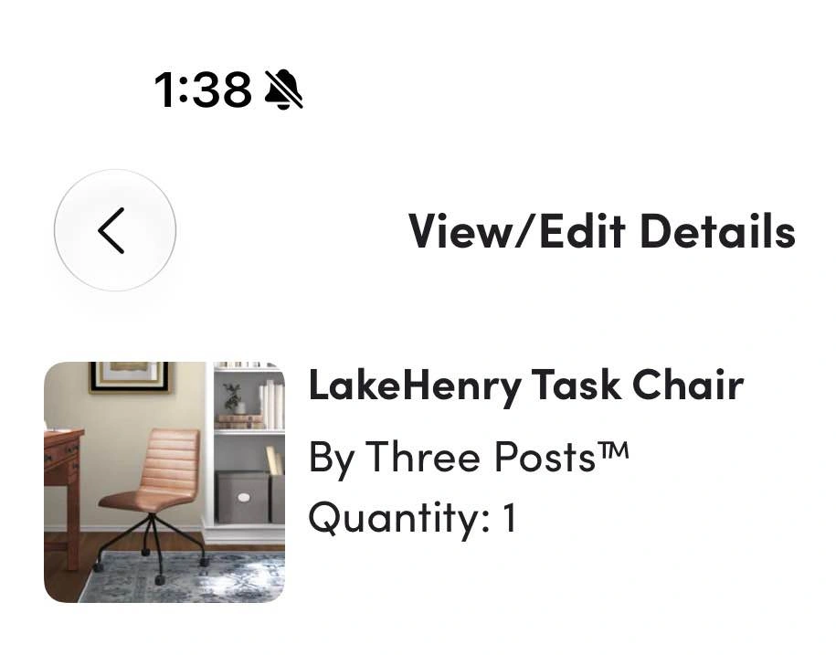 Modern Industrial Ladder Desk and Faux Leather Chair Set - photo 3