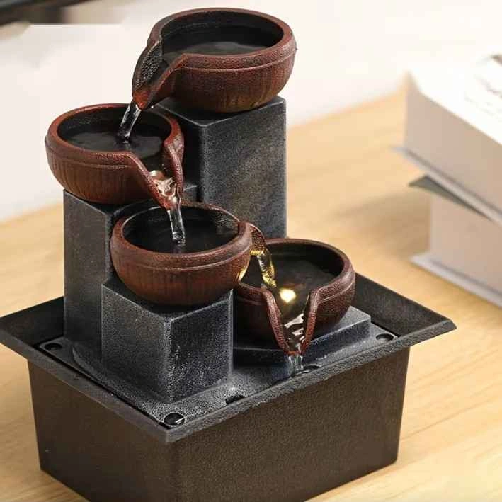 Brand New In Box Tabletop Tiered Bowl Water Fountain - photo 2