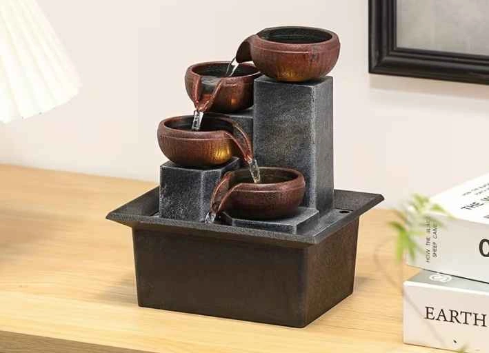 Brand New In Box Tabletop Tiered Bowl Water Fountain - photo 4