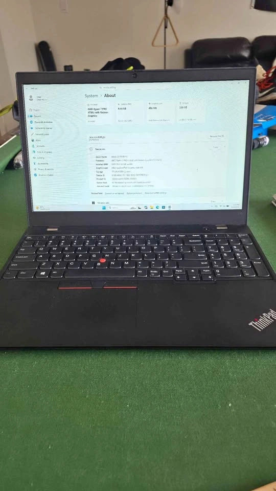 Lenovo ThinkPad L15 Gen 1 – 15.6" (Ryzen 7 PRO 4750U / 8GB RAM)
