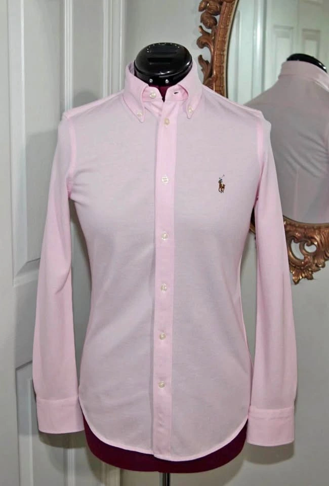 Ralph Lauren Pink Oxford Button-Down Shirt Small petite