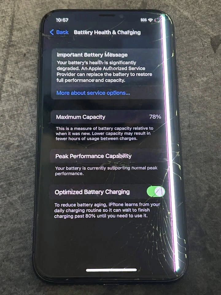 Apple iPhone X 64GB – Space Grey – Cracked Screen - photo 3