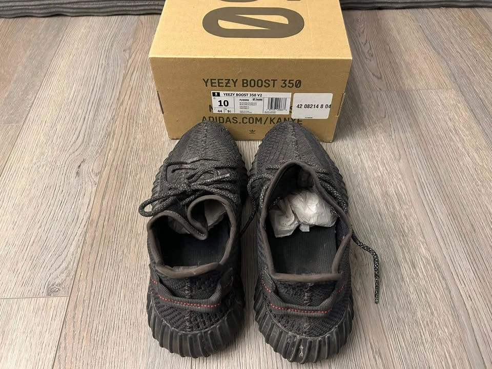 Adidas Yeezy Boost 350 V2 Black Non-Reflective – Size 10 - photo 3