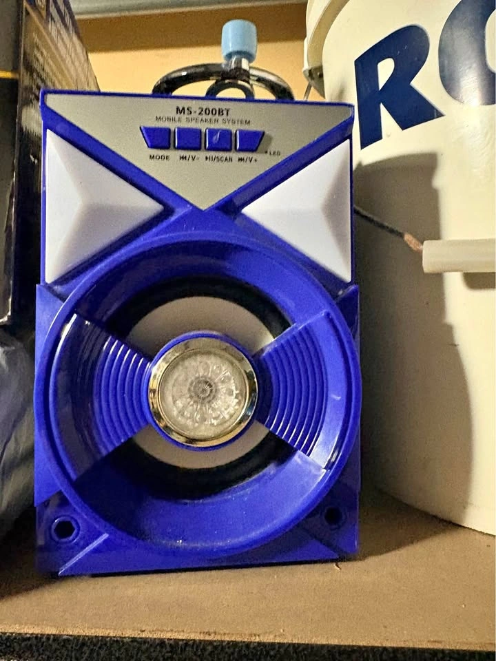 blue speaker
