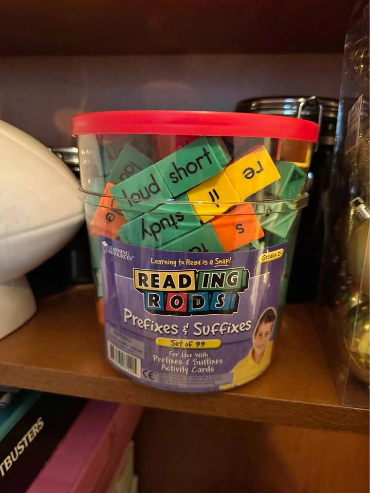hand2mind Reading Rods Prefixes & Suffixes Educational Set
