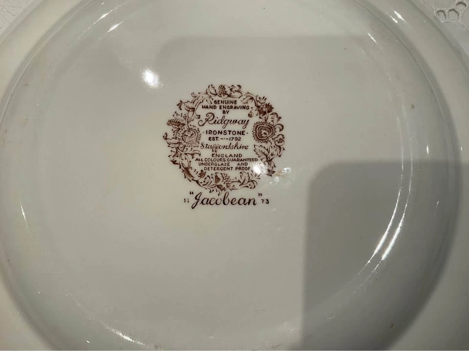 Vintage Ridgway “ Jacobean” 7 Dinner Plates 10” - photo 4