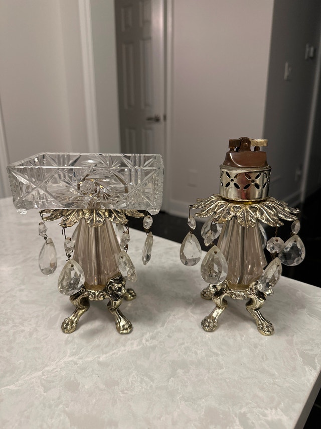 Vintage Hollywood Regency style smoking set - photo 2