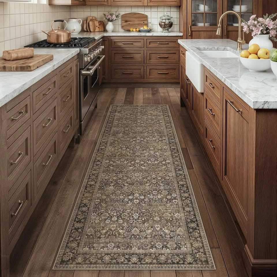 Hugear 2x8 Brown Vintage Runner Rug - photo 3