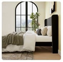 Full Size Velvet Upholstery Bed with Adjustable Headboard - photo 3