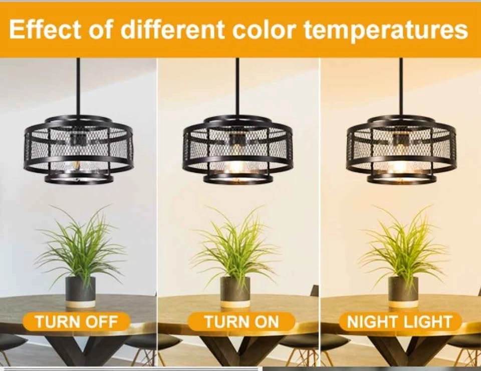 13" Black Modern Chandelier - photo 2