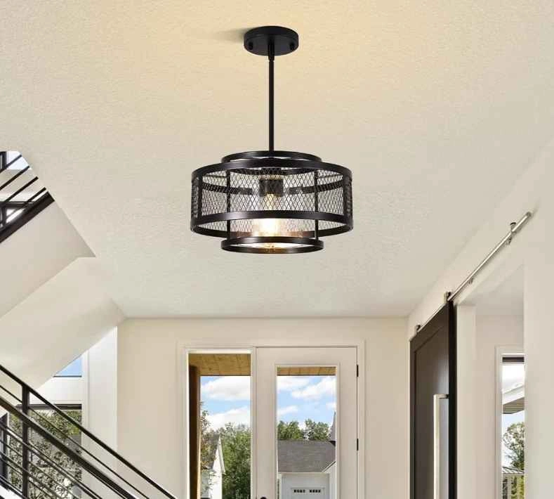 13" Black Modern Chandelier - photo 4