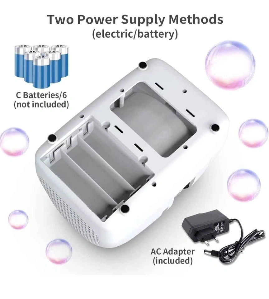 Bubble Maker Operated by Plugin or Batteries - photo 4
