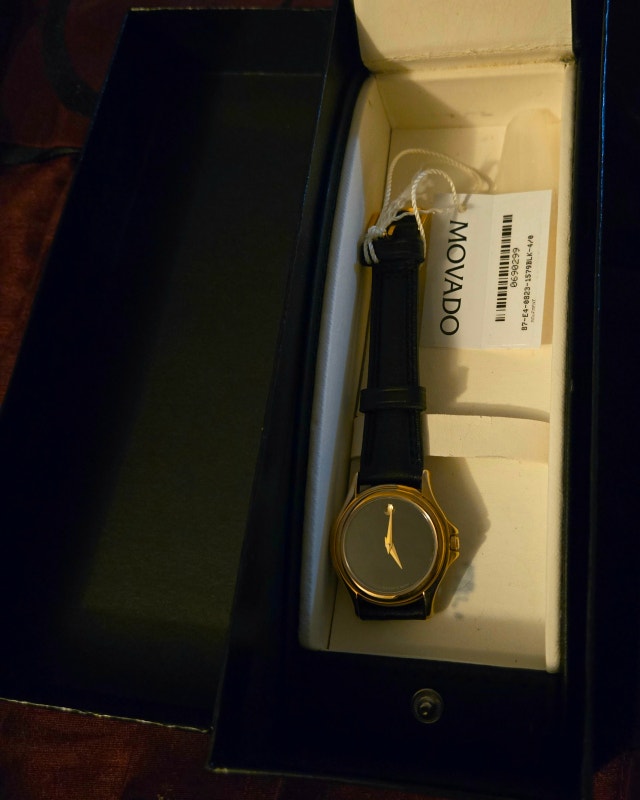 Movado Museum Quartz Black Dial Ladies Watch