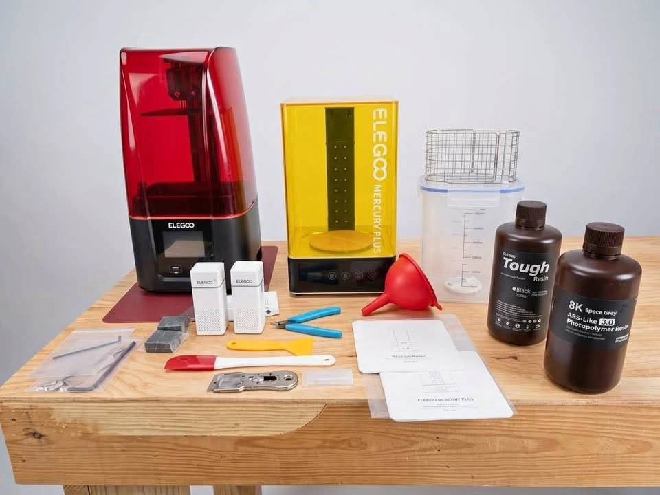 ELEGOO Mars 3 Resin 3D Printer & Wash/Cure Station Bundle