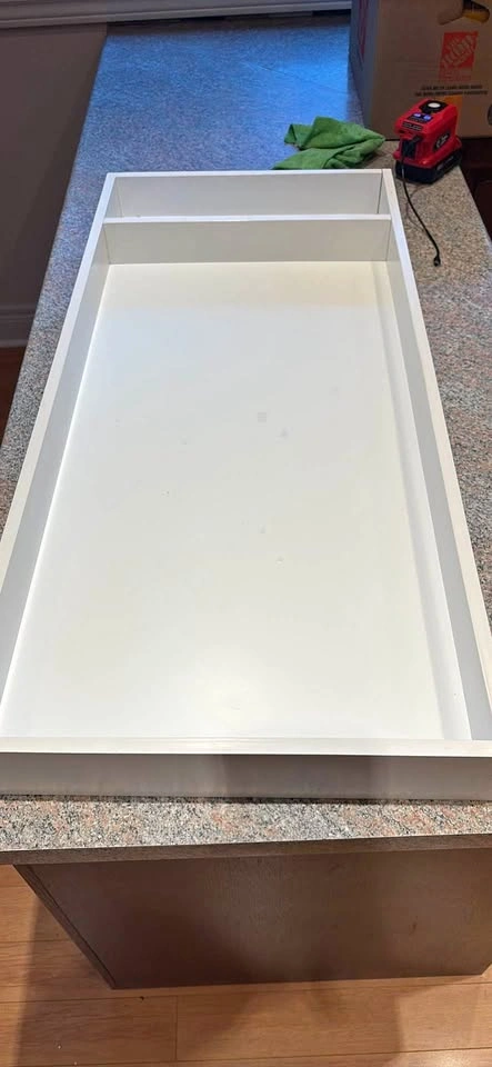 White Wooden Changing Table Topper