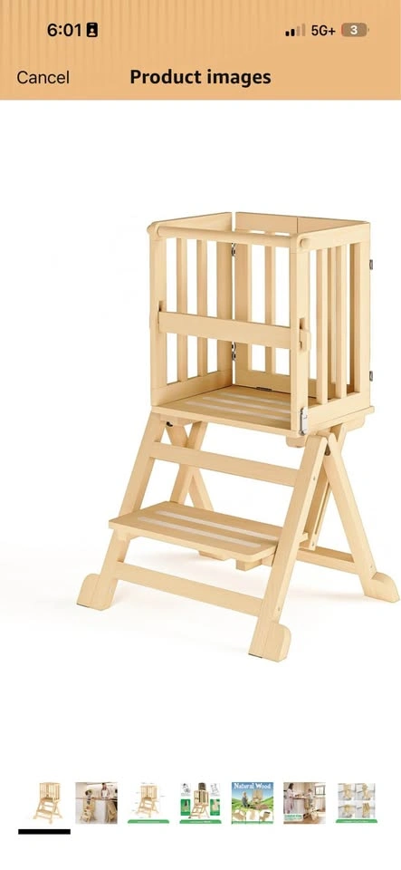 Wooden Folding Toddler Tower - photo 2
