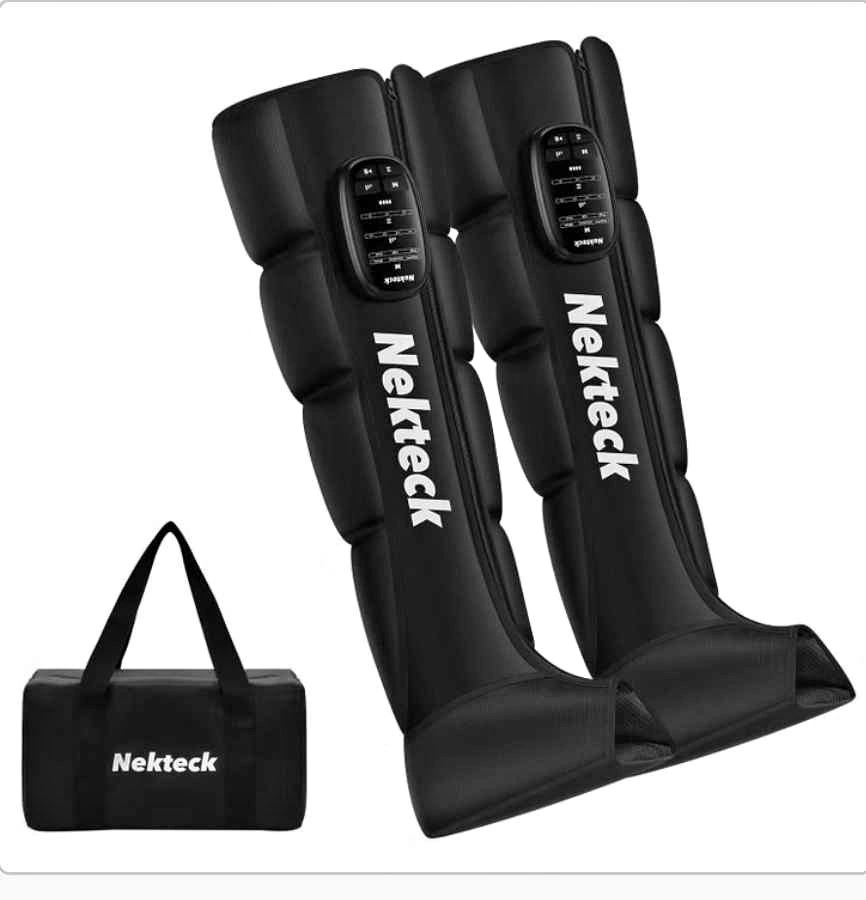 Nekteck Air Compression Cordless Full Zipper Leg Massagers