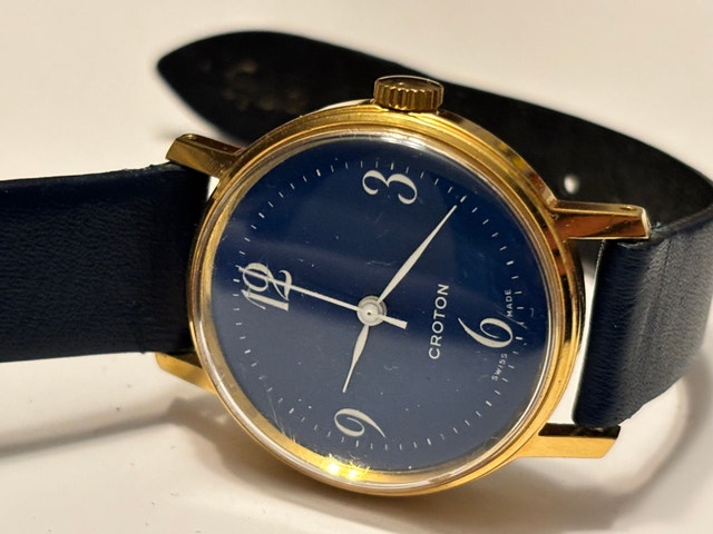 Croton Swiss Made Wristwatch, 20mc gold plated